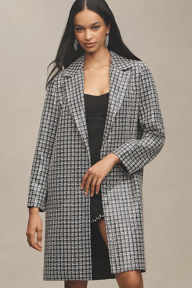 Mare Mare x Anthropologie Sequin Tweed Long Coat #4