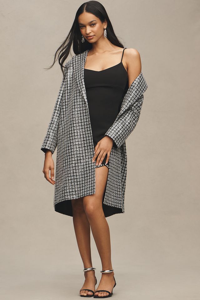 Mare Mare x Anthropologie Sequin Tweed Long Coat #1