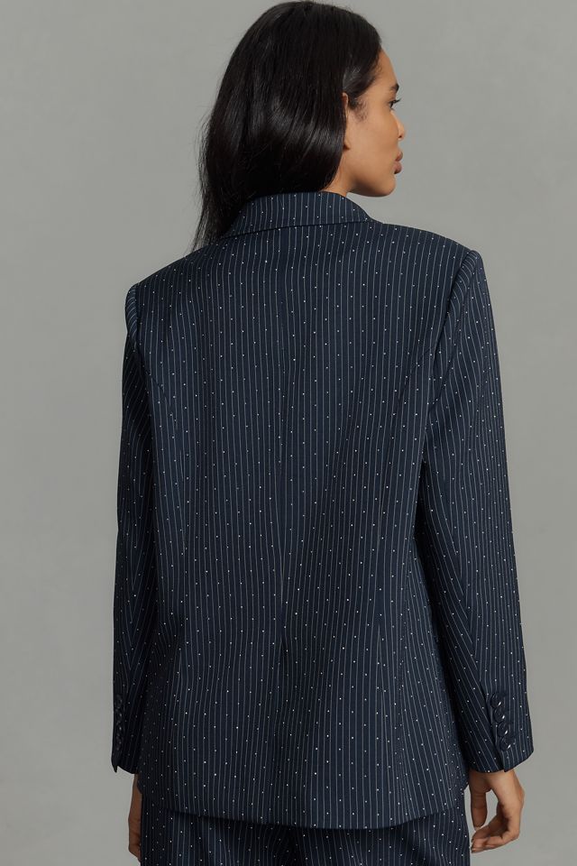 Mare Mare x Anthropologie Sparkle Pinstripe Blazer #3