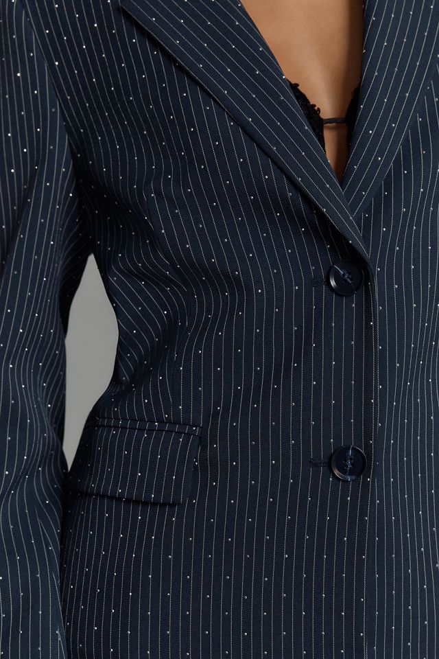 Mare Mare x Anthropologie Sparkle Pinstripe Blazer #4