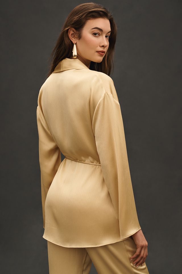 Anthropologie マーレ マーレ タイ プリーツ ブレザー Mare Mare Tie Plissé Blazer | Anthropologie