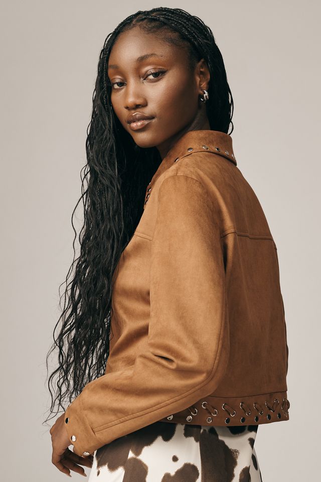 Mare Mare Faux-Suede Studded Jacket #1