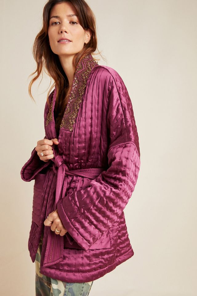 Anthropologie quilted clearance kimono