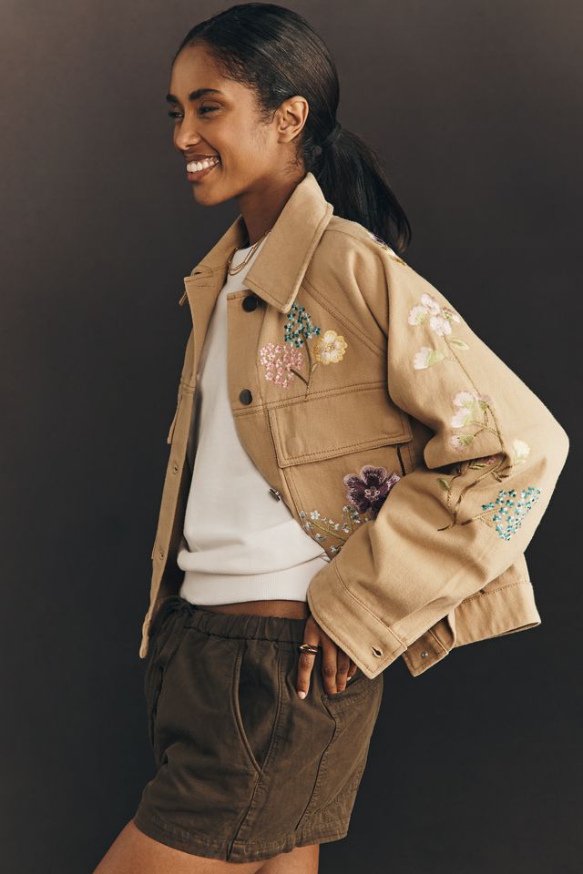 By Anthropologie Floral Embroidered Jacket | Anthropologie UK
