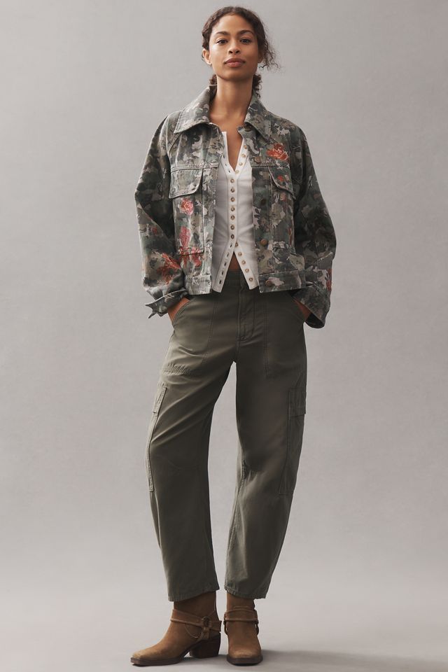 Pilcro Embroidered Utility Jacket | Anthropologie