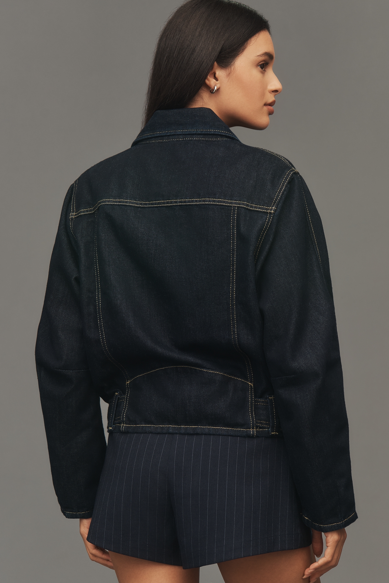 Ética Nelson Belted Denim Jacket