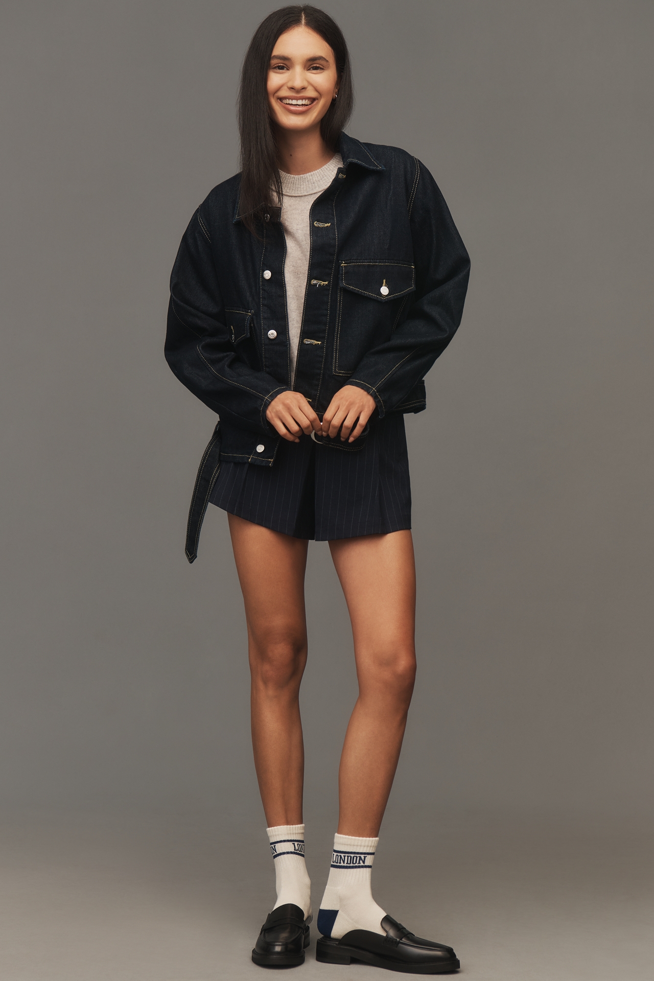 Ética Nelson Belted Denim Jacket