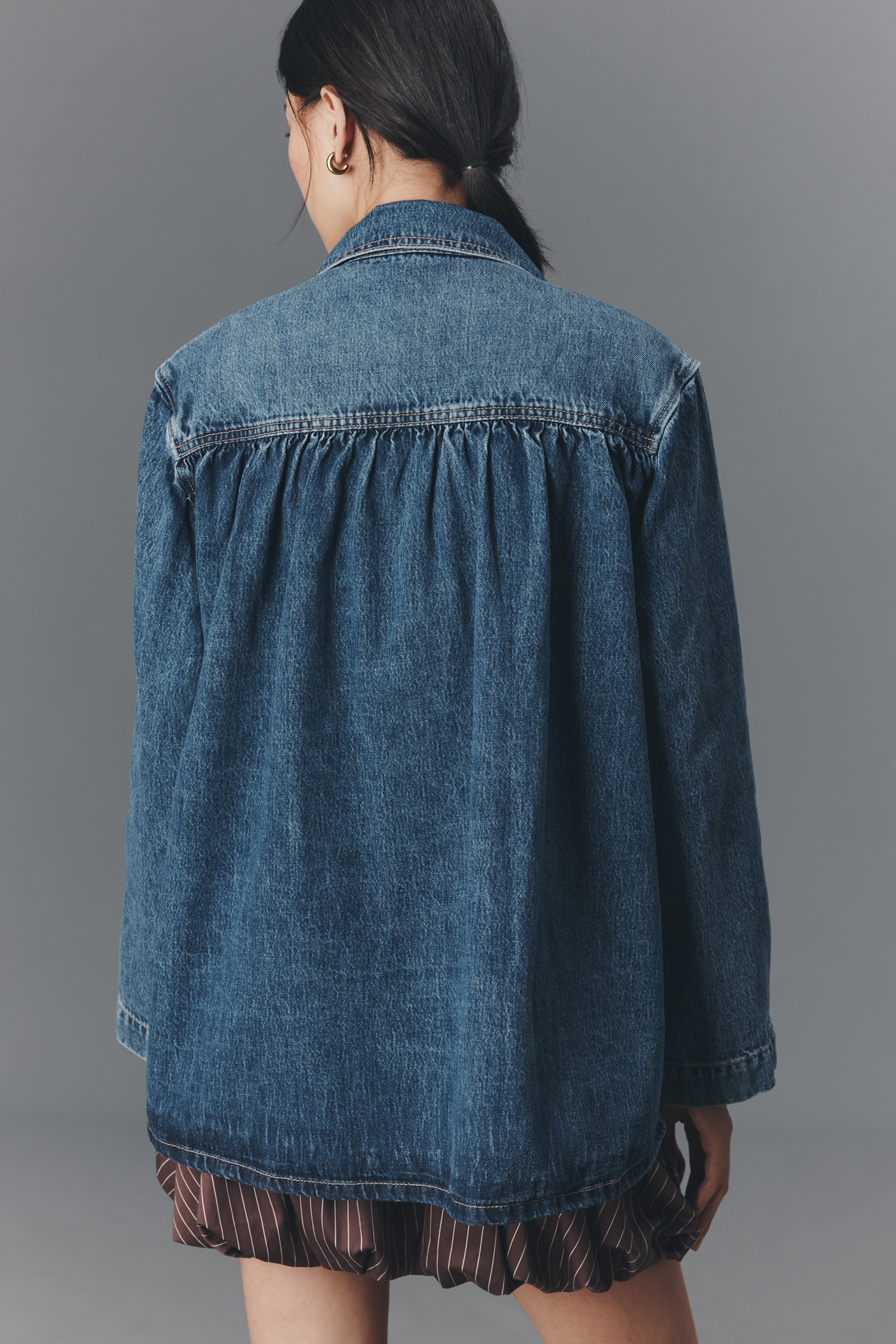 Etica Sonora Bohemian Denim Barn Jacket