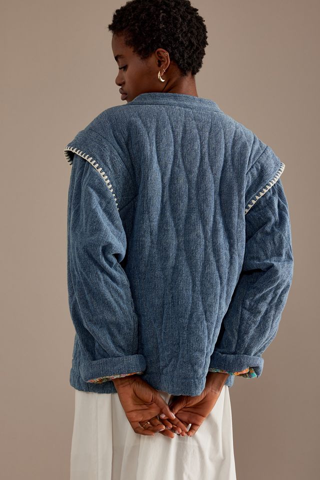Louise Misha Maurice Embroidered Quilted Jacket #4