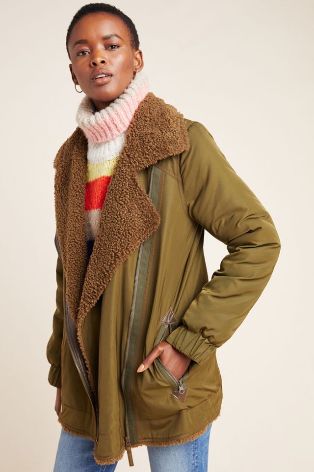 Sherpa-Lined Parka Jacket | Anthropologie