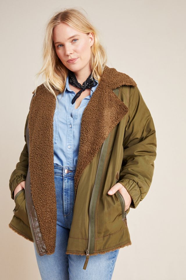 Sherpa-Lined Parka Jacket | Anthropologie
