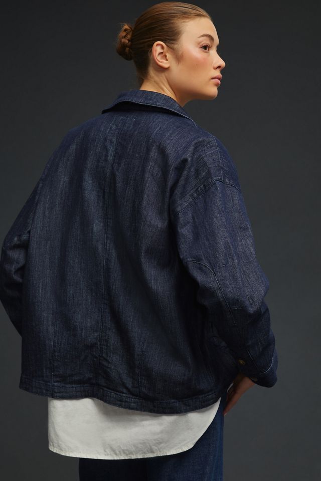 Pilcro Circle Denim Blazer #1