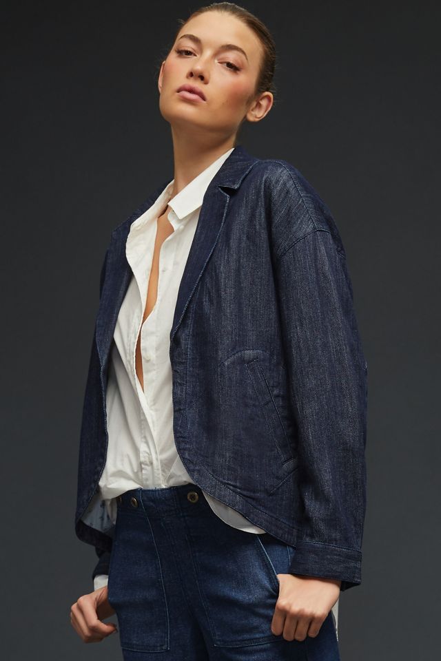 Pilcro Circle Denim Blazer #2