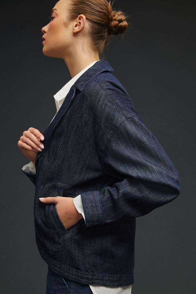 Pilcro Circle Denim Blazer #3