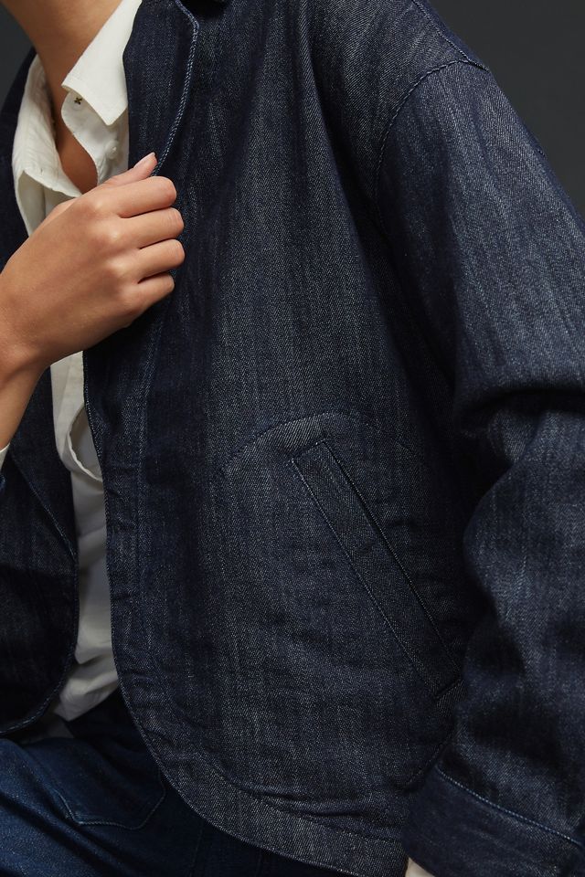 Pilcro Circle Denim Blazer #4