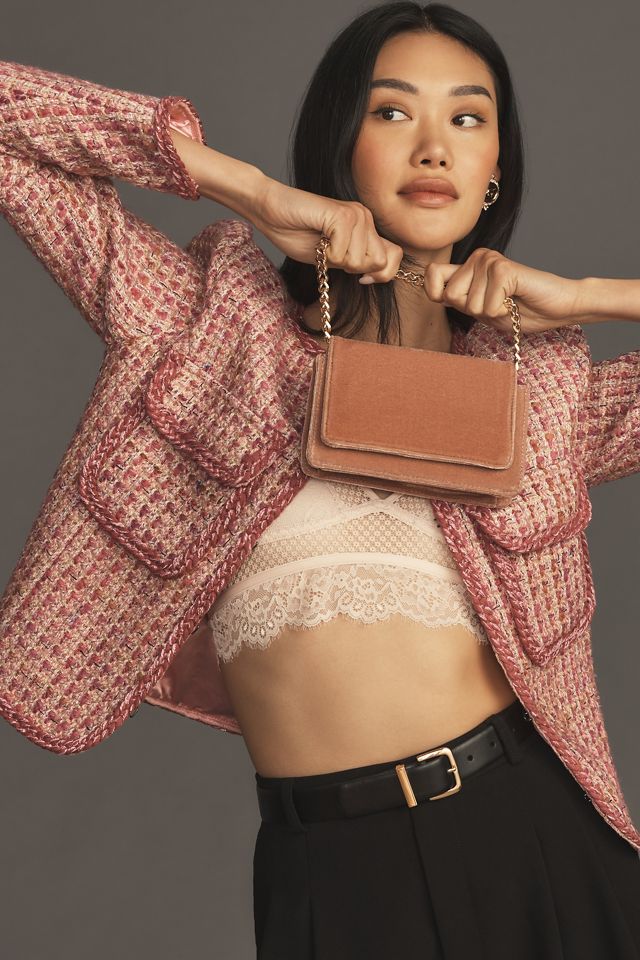 By Anthropologie Slim Tweed Jacket #3