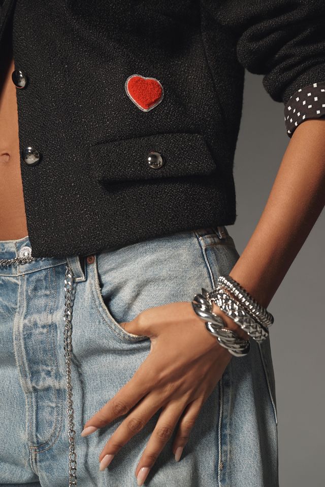 By Anthropologie Tweed Pin Jacket #2