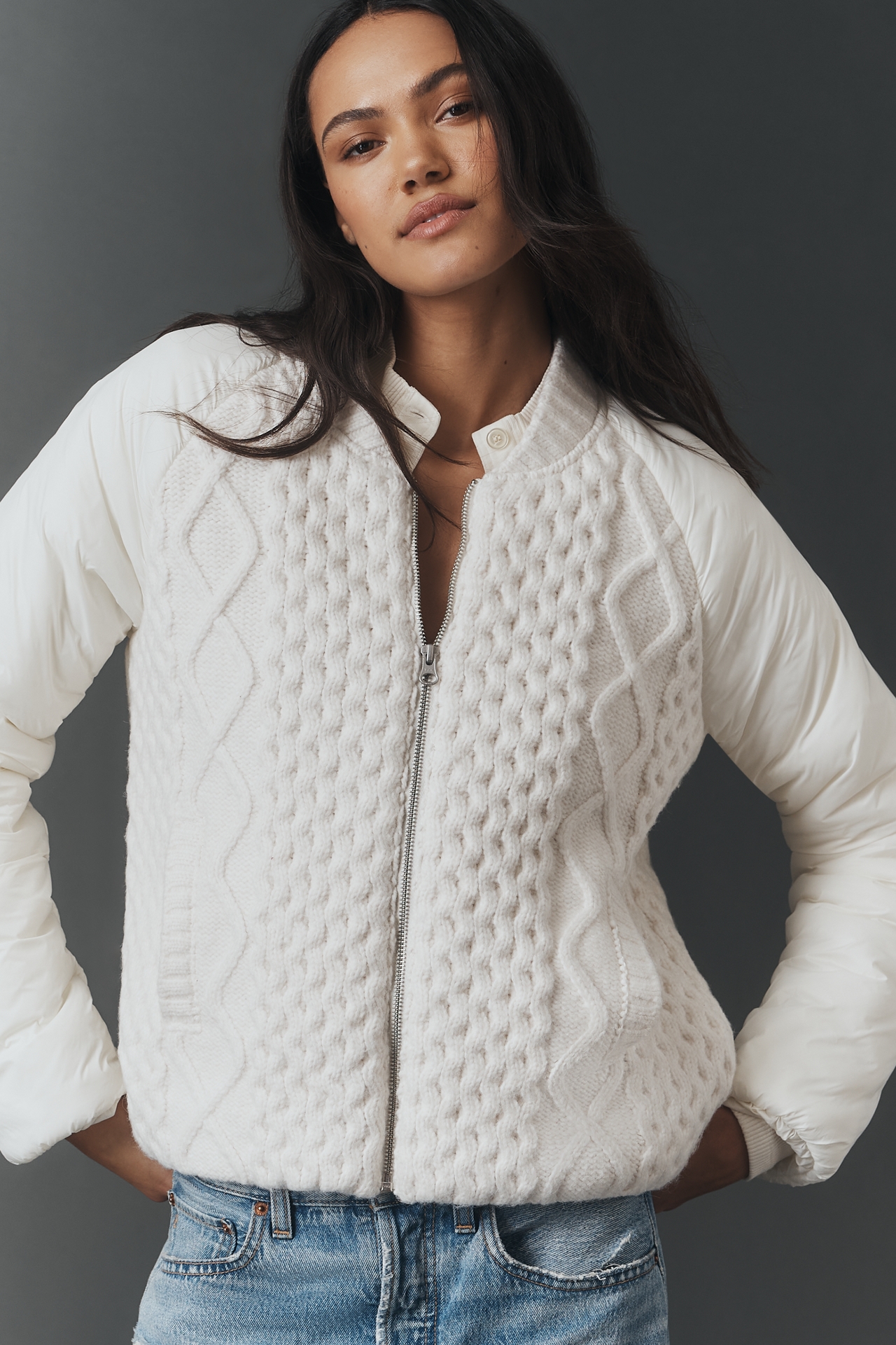 By Anthropologie Sweater Puffer Jacket