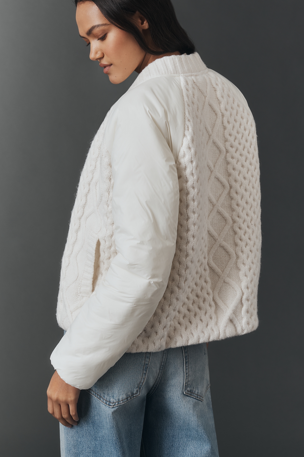 By Anthropologie Sweater Puffer Jacket