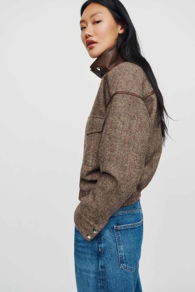 Central Park West Heritage Funnel Neck Jacket #1