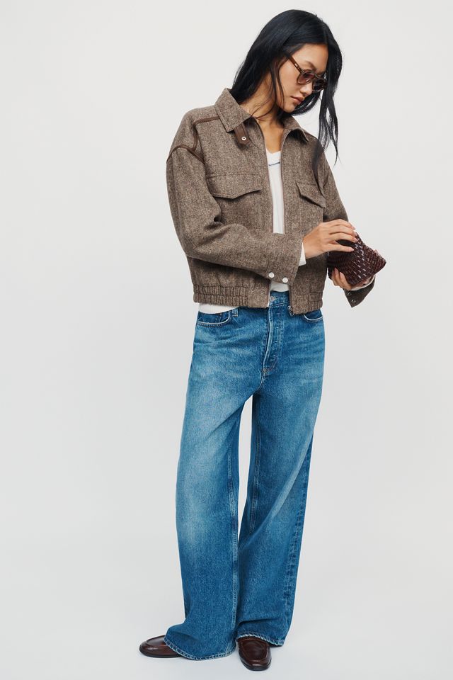 Central Park West Heritage Funnel Neck Jacket #2