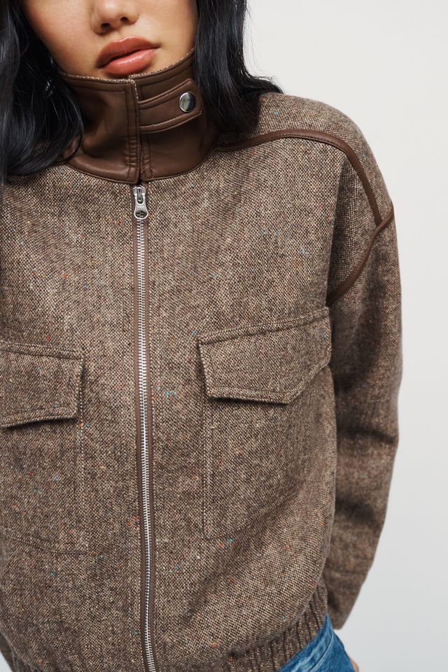 Central Park West Heritage Funnel Neck Jacket #3