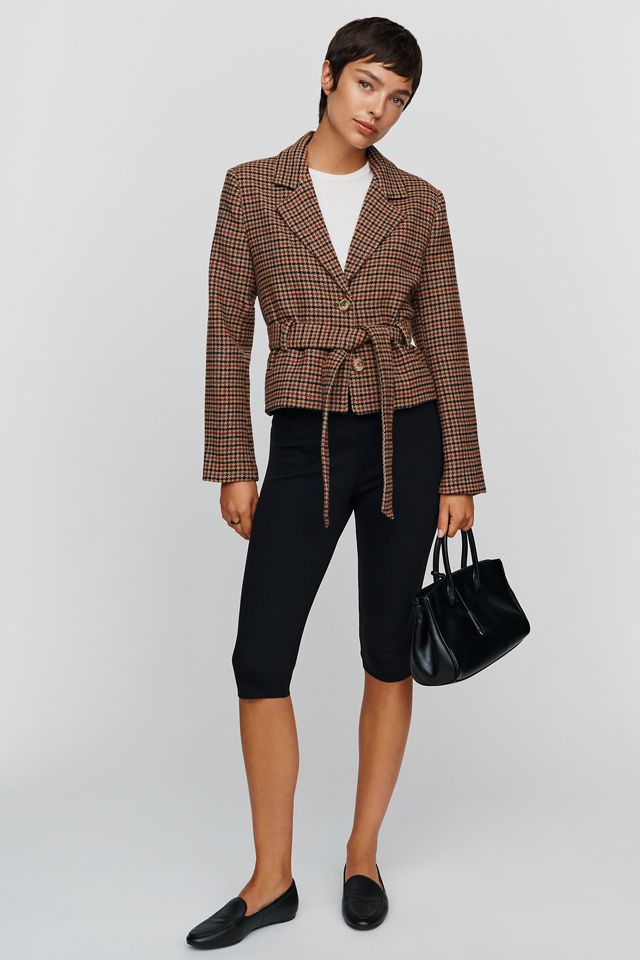 Central Park West Heritage Cropped Tie Blazer #1
