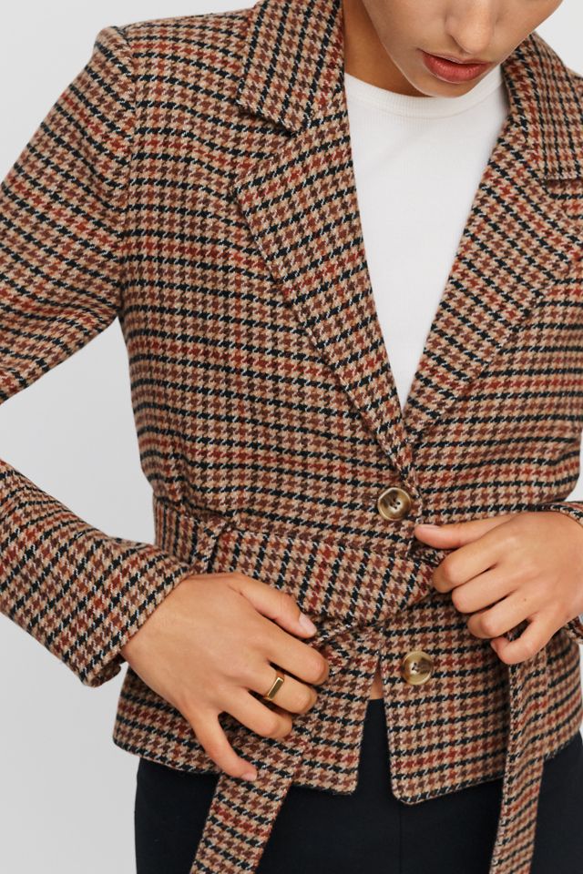 Central Park West Heritage Cropped Tie Blazer #2