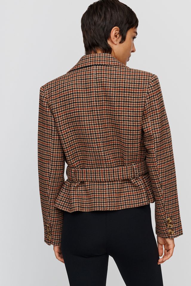 Central Park West Heritage Cropped Tie Blazer #3
