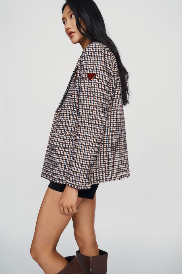 By Anthropologie Heritage Patchwork Blazer #3