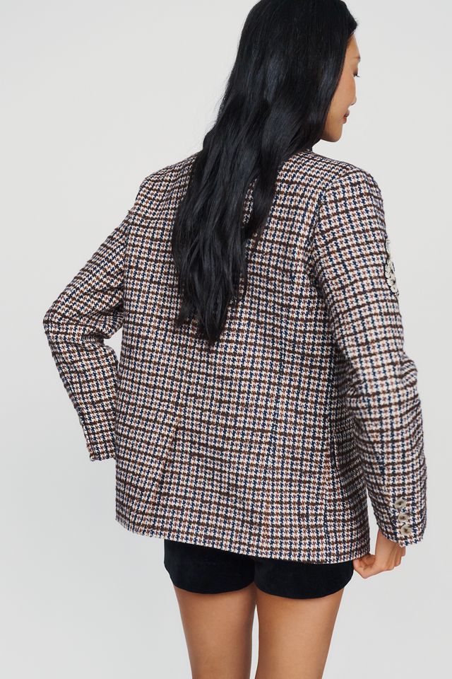 By Anthropologie Heritage Patchwork Blazer #4