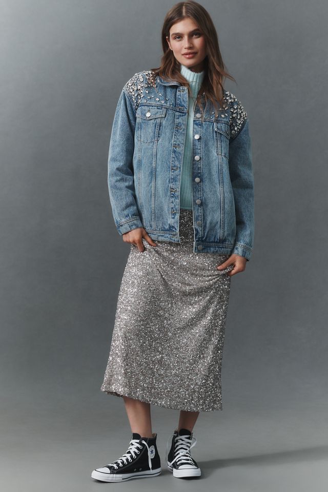 Dear John Bonheur Embellished Denim Trucker Jacket #2