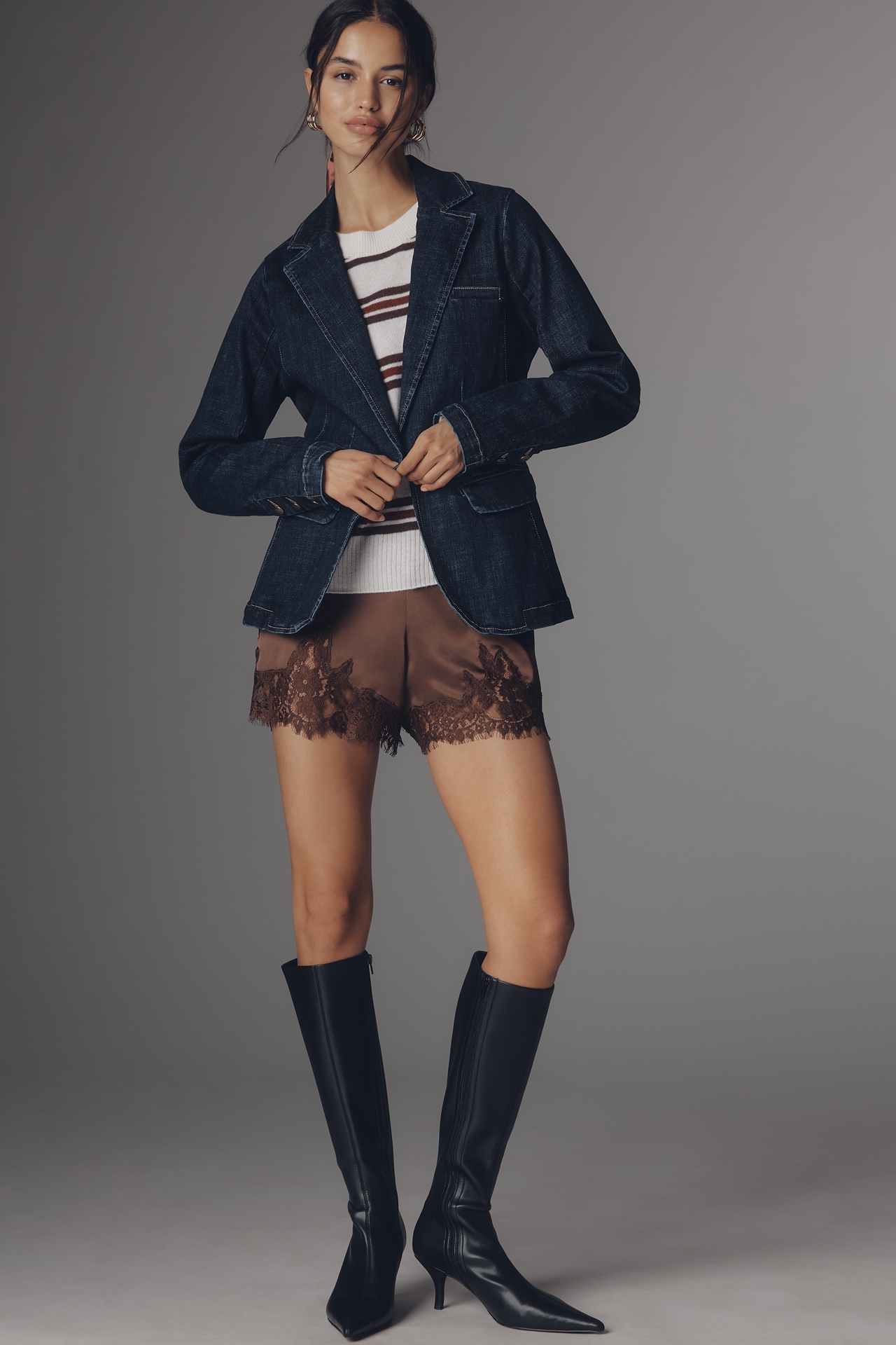 Dear John Minah Denim Blazer