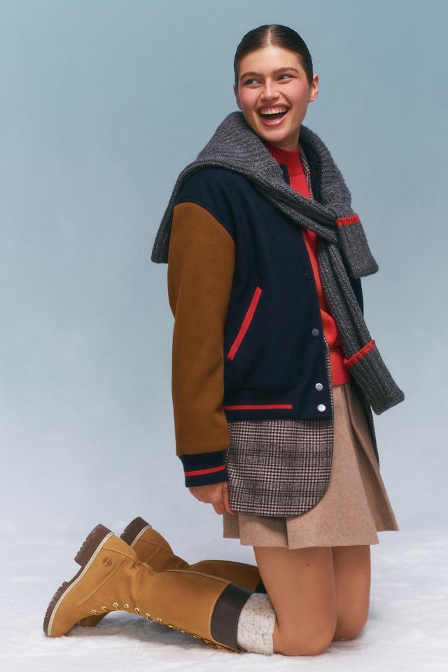 English Factory Colorblock Bomber Jacket | Anthropologie