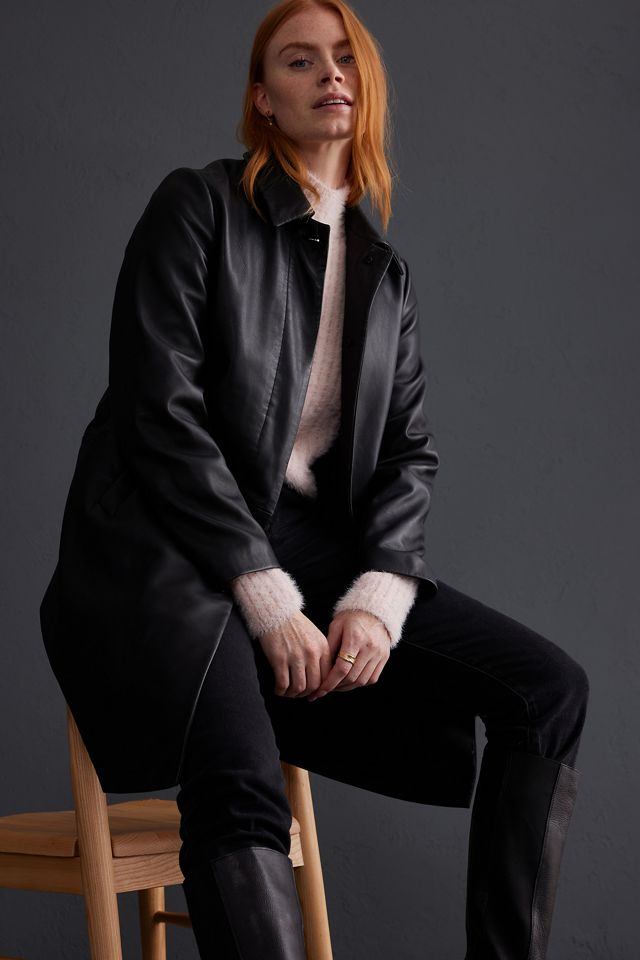 Manteau de voiture en cuir #1