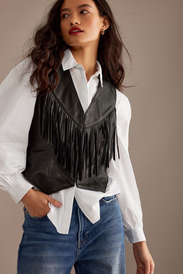 Fringe Leather Waistcoat #2