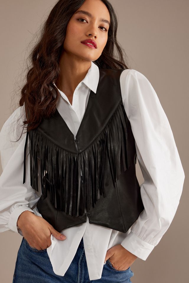 Fringe Leather Waistcoat #4