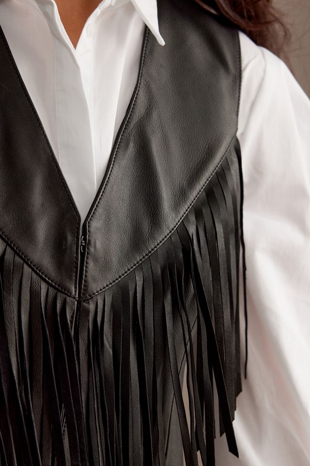Fringe Leather Waistcoat #5