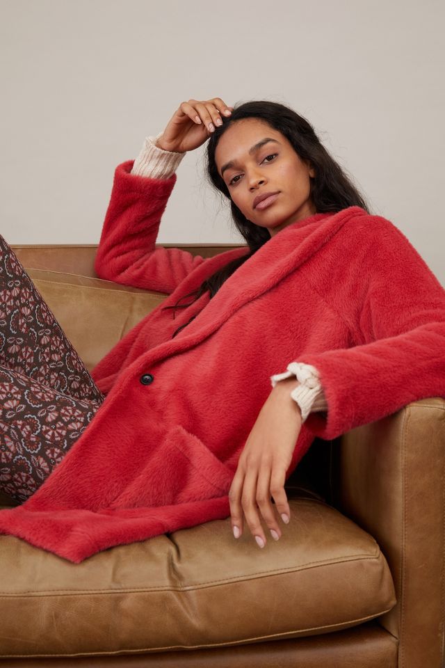 Anthropologie red coat hotsell