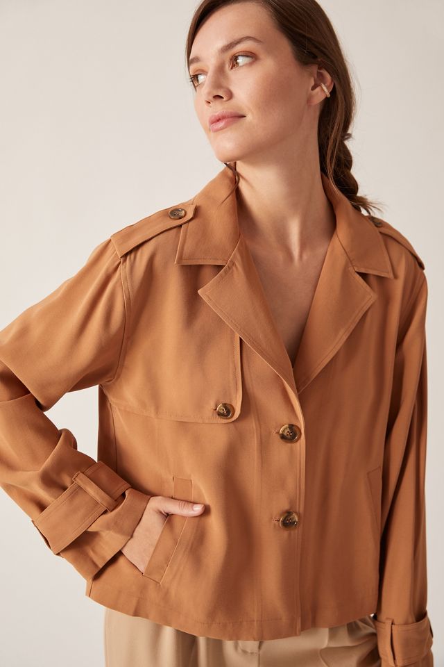 Sanctuary Cropped Trench Coat #4