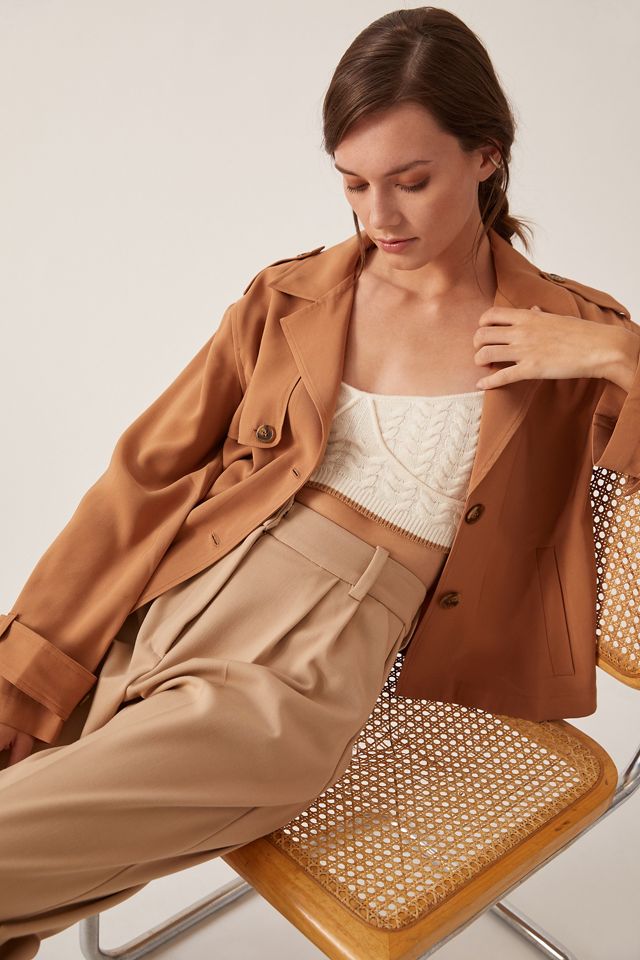 Sanctuary Cropped Trench Coat