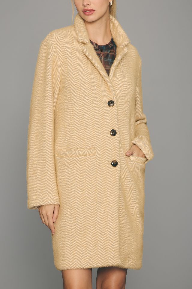 Anthropologie camel coat sale