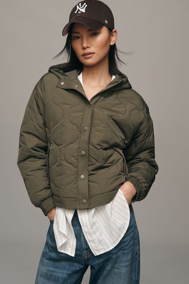 Sanctuary Quilted Hooded Jacket Anthropologie