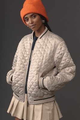 SANCTUARY MARILYN QUILTED BOMBER JACKET 