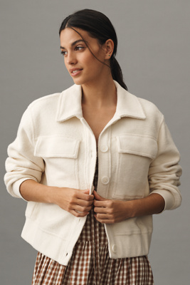 Sanctuary Cruise Knit Jacket In Chalk In White
