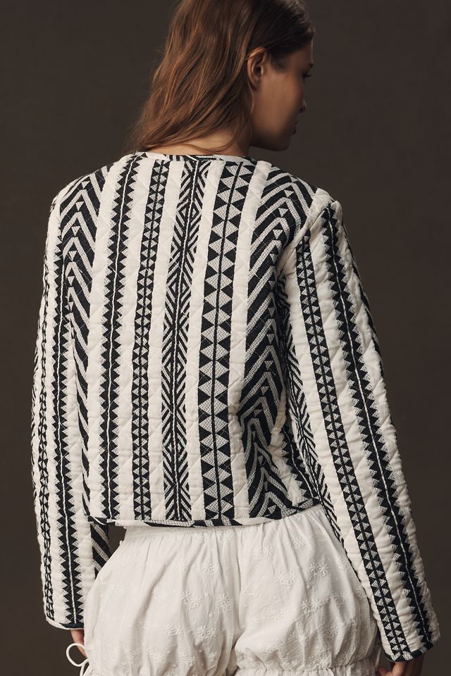 Sanctuary Coco Jacquard Button-Front Jacket #1