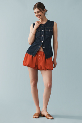 SANCTUARY MARITIME DENIM VEST JACKET 