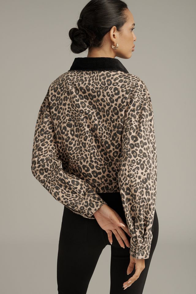 Sanctuary Leopard Crop Barn Jacket #1