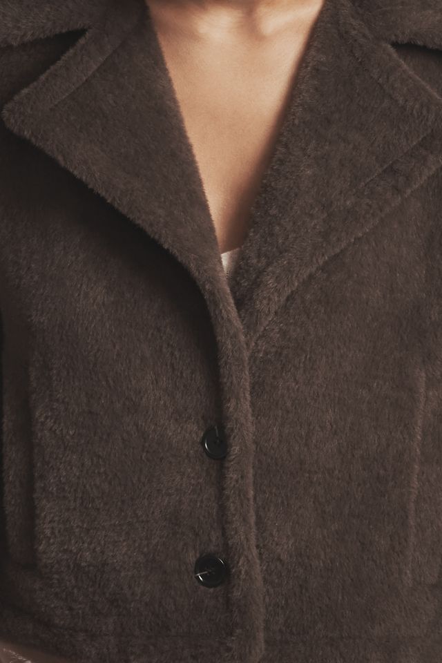 Sanctuary Colette Faux-Fur Knit Jacket #1