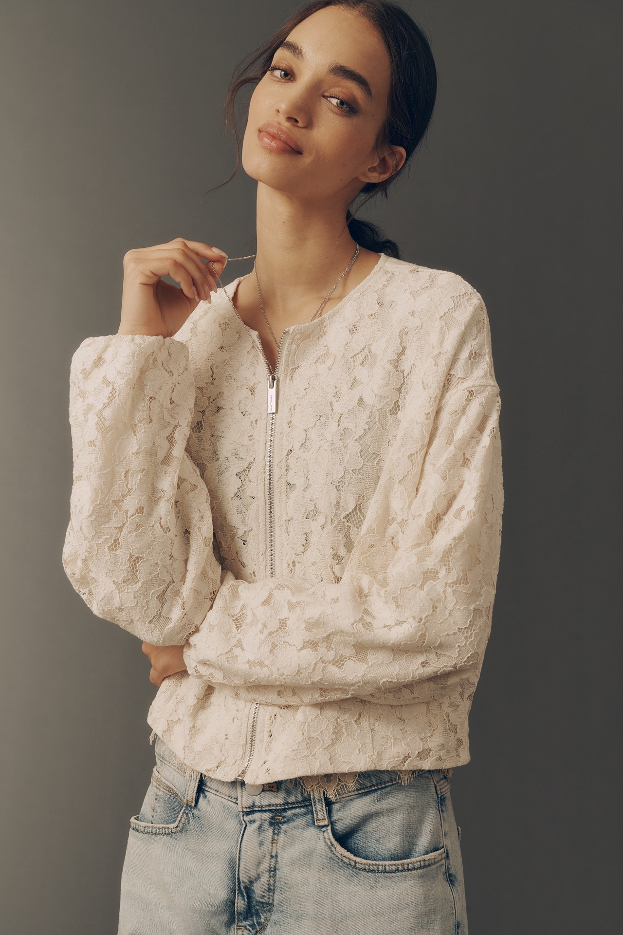 Sanctuary Leila Lace Bomber Jacket